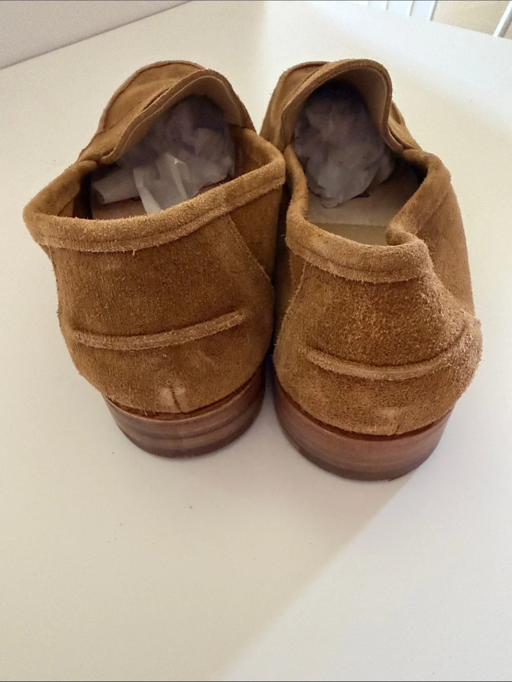 Todd Snyder X Sanders Mens Brown Suede Penny Loafers Sz 10.5.  Tub10